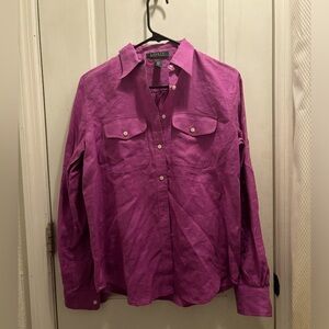 Ralph Lauren Linen Polo Shirt